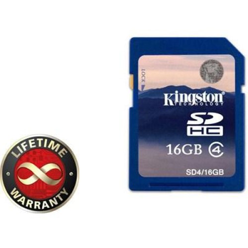 Карта памяти Kingston 16Gb SDHC class 4 (SD4/16GB) Карта памяти Kingston 16Gb SDHC class 4 (SD4/16GB)