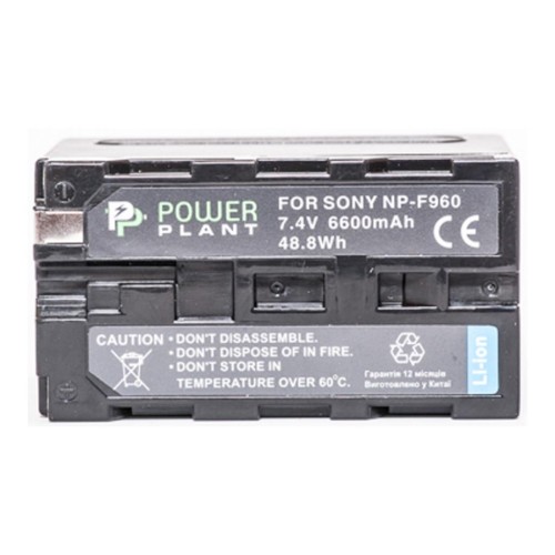 Аккумулятор к фото/видео PowerPlant Sony LED NP-F960 6600mAh (DV00DV1367)