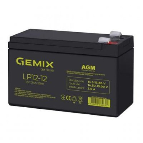 Батарея к ИБП Gemix LP 12В 12Ач (LP1212)