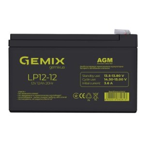Батарея к ИБП Gemix LP 12В 12Ач (LP1212)