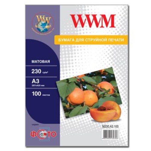 Фотобумага WWM A3 (M230.A3.100)
