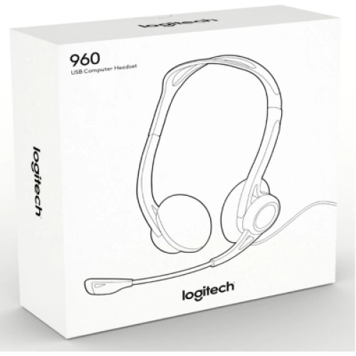 Наушники Logitech PC 960 Stereo Headset USB (981-000100)