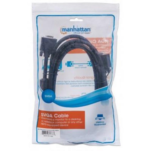 Кабель мультимедийный VGA 3.0m Manhattan (317733)