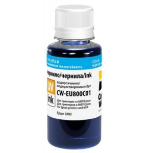 Чернила ColorWay Epson L800 Cyan EU800C (CW-EU800C01)