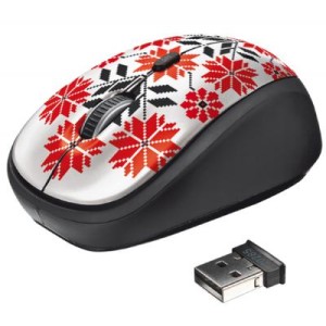 Мышка Trust Yvi Wireless Mouse - Ukrainian style - snow (20285)