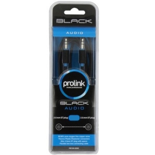 Кабель мультимедийный Jack 3.5mm папа/Jack 3.5mm папа 0.5m Prolink (PB105-0050)