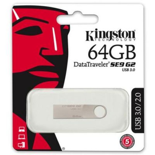 USB флеш накопитель Kingston 64GB DTSE9 G2 Metal Silver USB 3.0 (DTSE9G2/64GB) USB флеш накопитель Kingston 64GB DTSE9 G2 Metal Silver USB 3.0 (DTSE9G2/64GB)