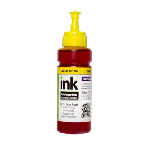 Чернила ColorWay Epson L-100/L200Yellow (CW-EW101Y01)