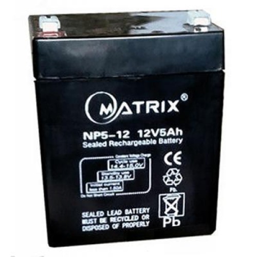 Батарея к ИБП Matrix 12V 5AH (NP5-12) Батарея к ИБП Matrix 12V 5AH (NP5-12)