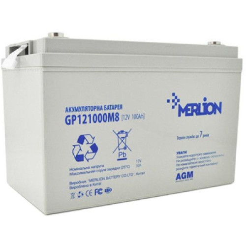 Батарея к ИБП Merlion 12V 100Ah (GP121000M8)