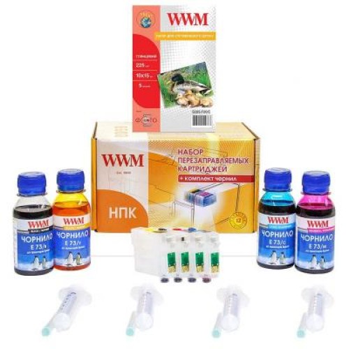 Комплект перезаправляемых картриджей WWM Epson C79/TX200/TX209/ TX400/ TX409 (RC.T073N)