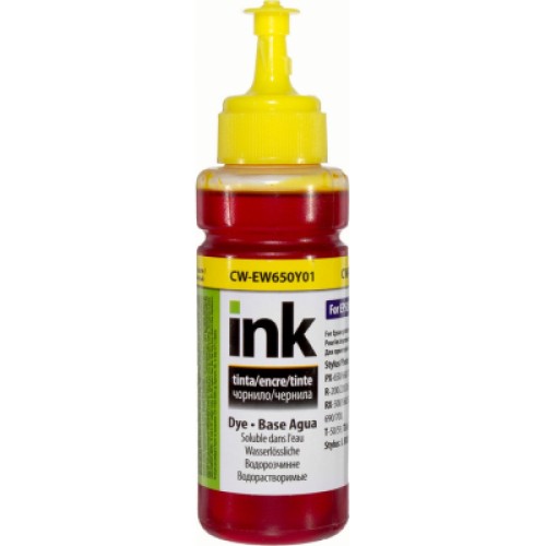 Чернила ColorWay Epson SP R270/290 RX500 TX650 Yello (CW-EW650Y01)