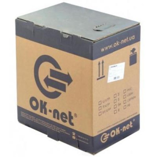 Кабель сетевой OK-Net UTP 500м cat.5, 2 пары, внешний (U/UTP-cat.5) (КПП-ВП (100) 2х2х0,50 / 500)