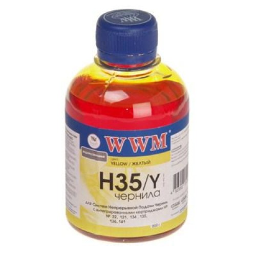Чернила WWM HP № 22/121/134/135/136/141 yellow (H35/Y)
