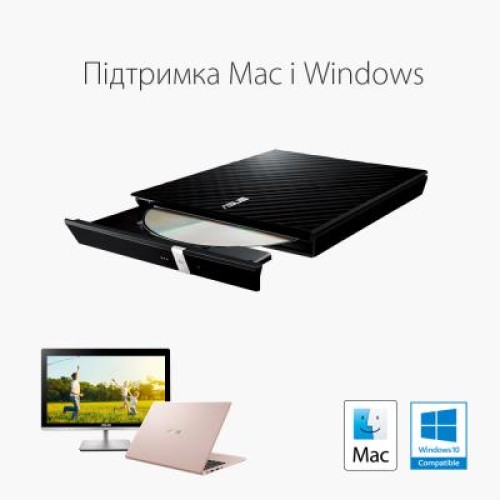 Оптический привод DVD-RW ASUS SDRW-08D2S-U LITE/BLK/G/AS (90-DQ0435-UA221KZ)