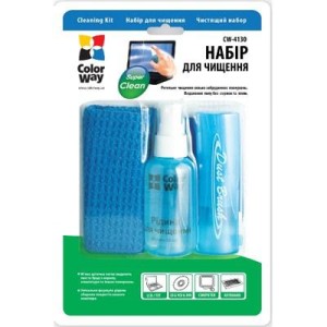 Універсальний чистячий набір ColorWay набір 3в1 серветка, спрей, щіточка (CW-4130)