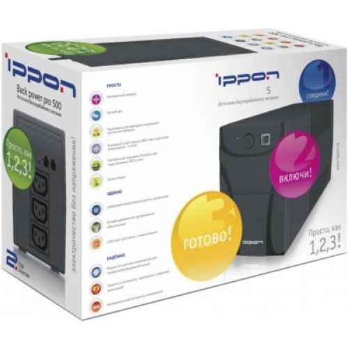 Источник бесперебойного питания Ippon BACK POWER PRO 600 (683394)