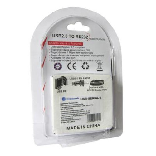 Переходник USB to COM Dynamode (USB-SERIAL-2) Переходник USB to COM Dynamode (USB-SERIAL-2)