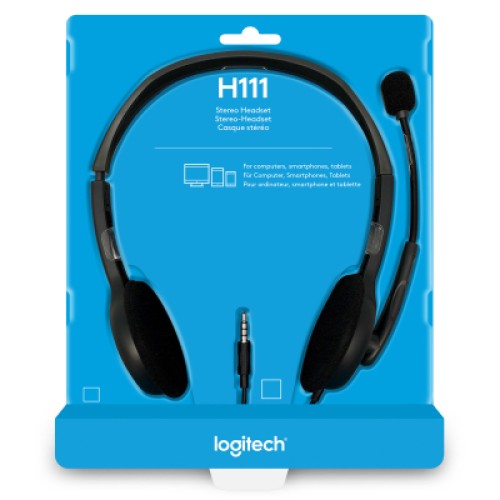 Наушники Logitech H111 Stereo Headset with 1*4pin jack (981-000593)