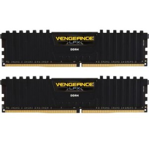 Модуль памяти для компьютера DDR4 16GB (2x8GB) 2400 MHz Vengeance LPX Black Corsair (CMK16GX4M2A2400C14)