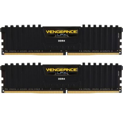 Модуль памяти для компьютера DDR4 16GB (2x8GB) 2400 MHz Vengeance LPX Black Corsair (CMK16GX4M2A2400C14)