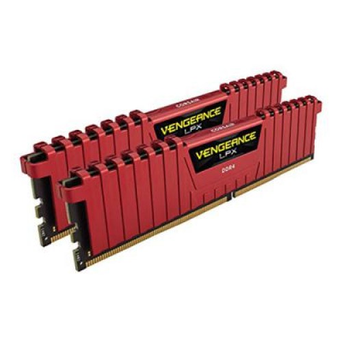 Модуль памяти для компьютера DDR4 16GB (2x8GB) 3200 MHz Vengeance LPX Red Corsair (CMK16GX4M2B3200C16R)