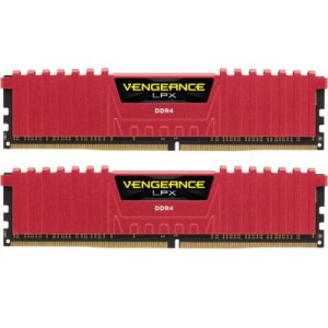 Модуль памяти для компьютера DDR4 16GB (2x8GB) 3200 MHz Vengeance LPX Red Corsair (CMK16GX4M2B3200C16R)
