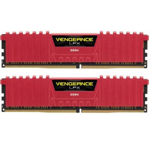 Модуль памяти для компьютера DDR4 16GB (2x8GB) 3200 MHz Vengeance LPX Red Corsair (CMK16GX4M2B3200C16R)