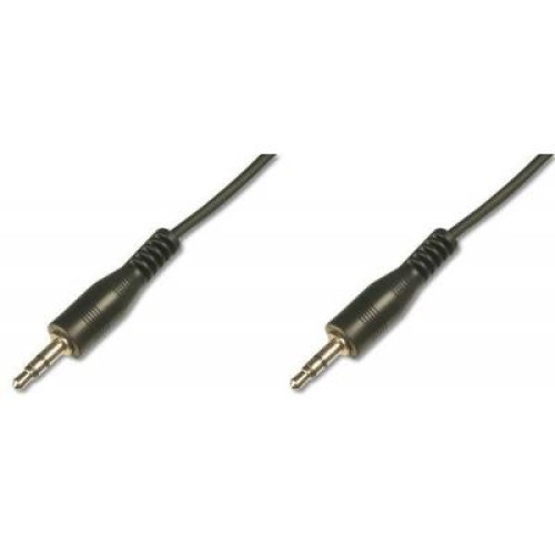 Кабель мультимедийный Jack 3.5mm M/Jack 3.5mm M 1.5m Digitus (AK-510100-015-S)