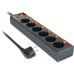 Сетевой фильтр питания REAL-EL RS-6 EXTRA 3m, black (EL122300002)