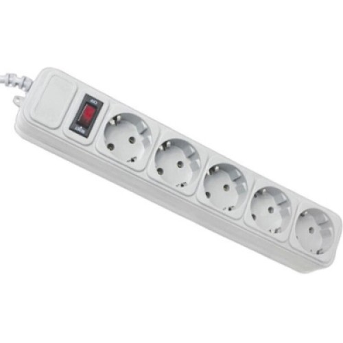 Сетевой фильтр питания Maxxter SPM5-G-15G grey, 4.5 м кабель, 5 розеток (SPM5-G-15G)