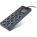 Сетевой фильтр питания REAL-EL RS-8F USB CHARGE 3m, black (EL122300004)