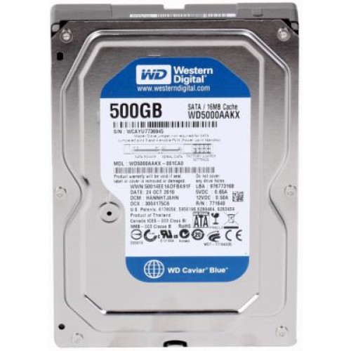 Жесткий диск 3.5"  500Gb WD (# WD5000AAKX #)