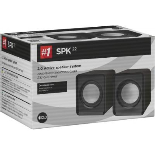 Акустическая система Defender SPK 22 2х2W USB black (65503)