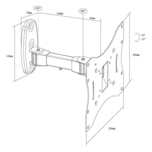 Кронштейн X-Digital STEEL SA225 Black