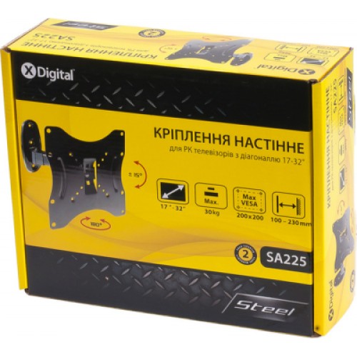 Кронштейн X-Digital STEEL SA225 Black