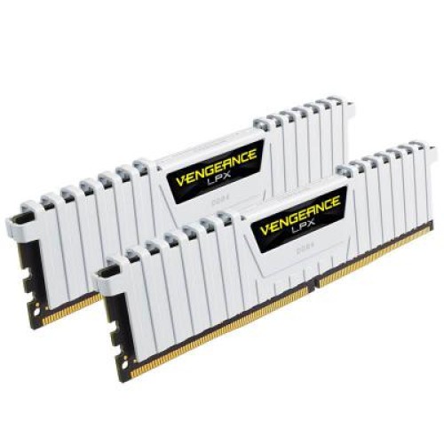 Модуль памяти для компьютера DDR4 16GB (2x8GB) 3000 MHz LPX White Corsair (CMK16GX4M2B3000C15W)