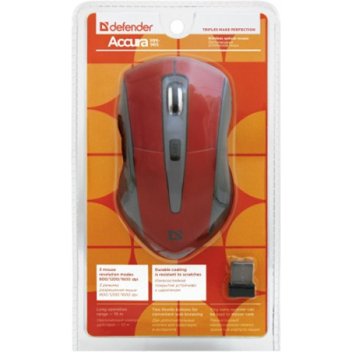 Мышка Defender Accura MM-965 Red (52966)