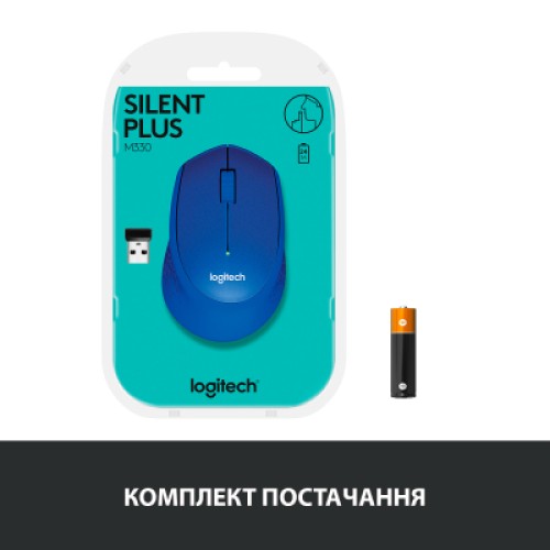 Мышка Logitech M330 Silent plus Blue (910-004910)