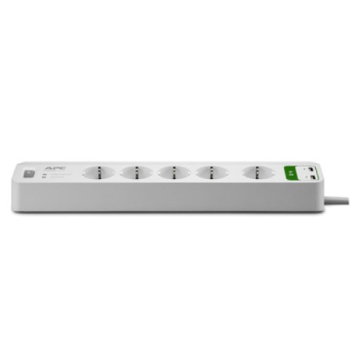 Сетевой фильтр питания APC Essential SurgeArrest 5 outlets ++ 2 USB (5V, 2.4A) (PM5U-RS)