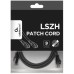 Патч-корд 1м S/FTP Cat 6A CU LSZH black Cablexpert (PP6A-LSZHCU-BK-1M)