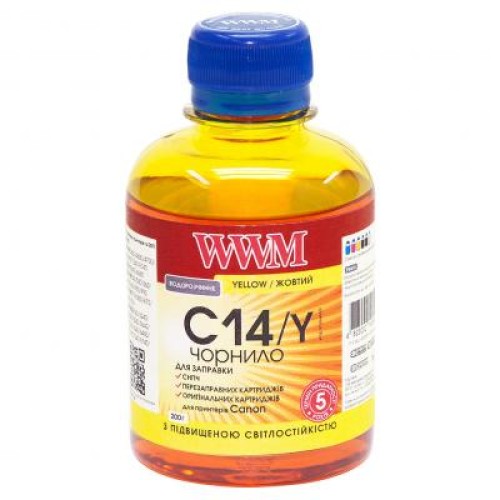 Чернила WWM CANON CLI-451/CLI-471 200г Yellow (C14/Y)