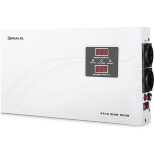 Стабілізатор REAL-EL STAB SLIM-2000, white (EL122400008)