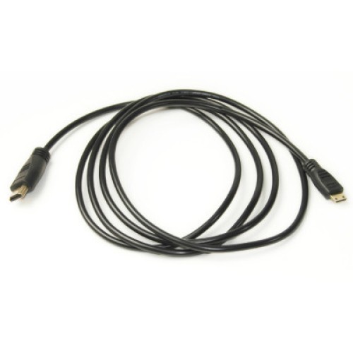 Кабель мультимедийный HDMI A to HDMI C (mini), 2.0m PowerPlant (KD00AS1273)