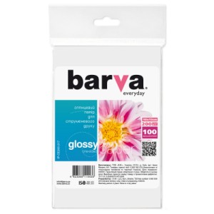 Фотобумага Barva 10x15 Everyday 200г Glossy (IP-CE200-217)