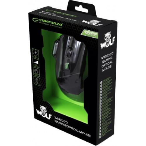 Мышка Esperanza MX201 Wolf green (EGM201G)
