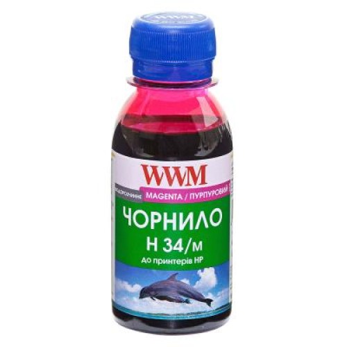 Чернила WWM HP № 22/134/136 100г Magenta (H34/M-2)