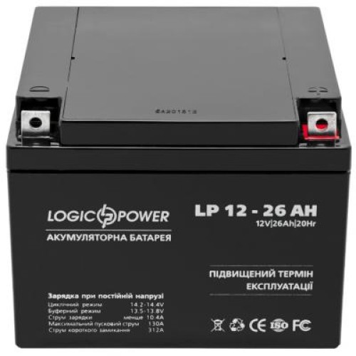 Батарея к ИБП LogicPower LPM 12В 26Ач (4134)
