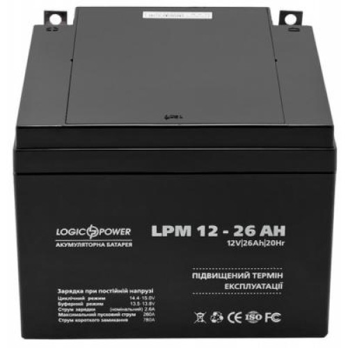 Батарея к ИБП LogicPower LPM 12В 26Ач (4134)
