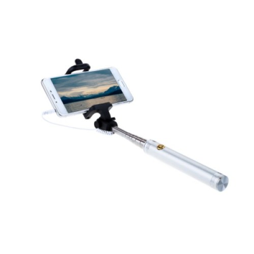 Монопод для селфи Grand-X Metallic Jack 3,5 U-крепление 170-750мм Silver (MPGJMS)